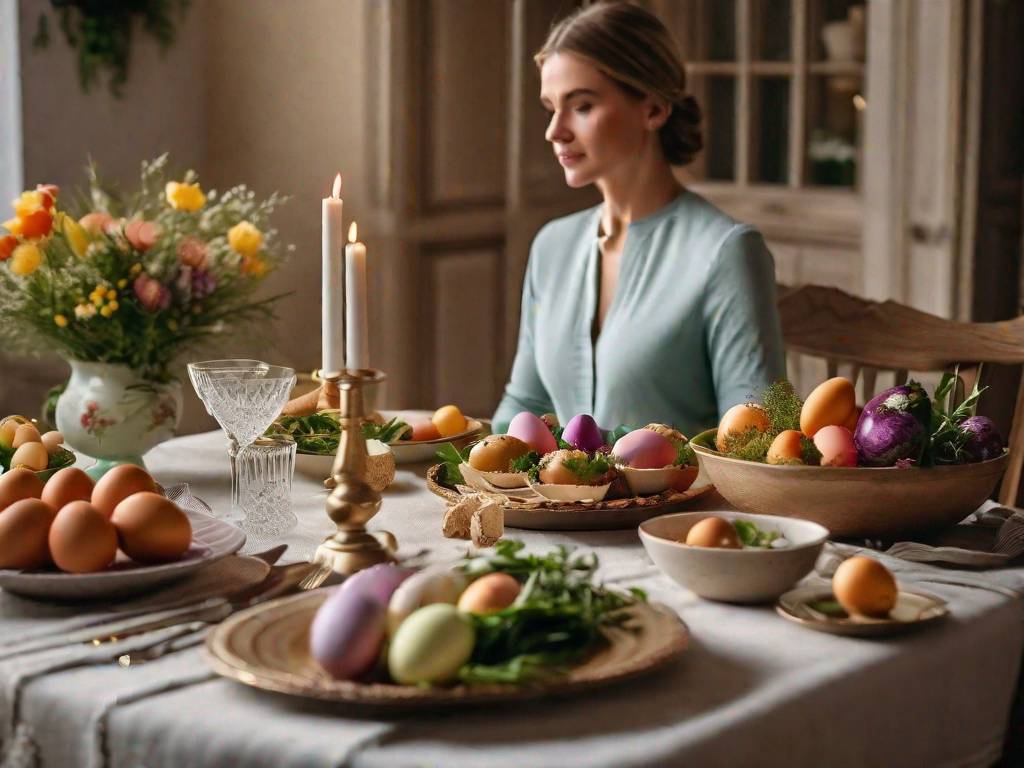 Wegetarianin przy wielkanocnym stole