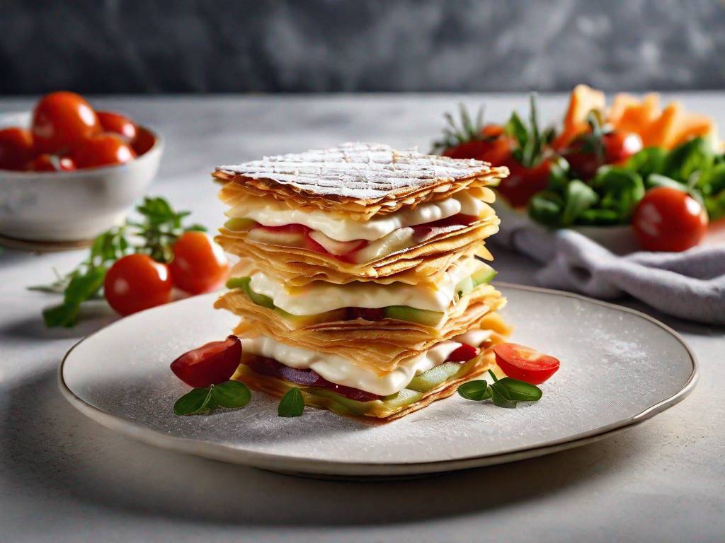 Parmezanowe mille feuilles z warzywami – pyszny przepis na lekką i aromatyczną przekąskę