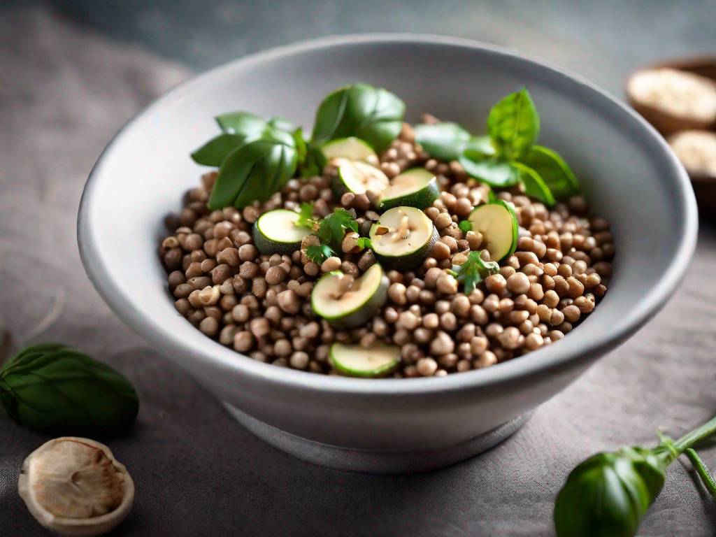 Przepis na smaczną kaszę jaglaną z cukinią i pieczarkami